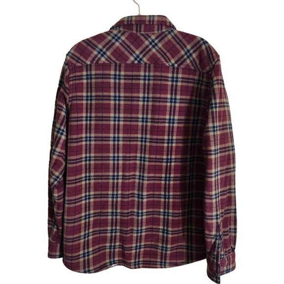 Weatherproof Vintage Sherpa Lined Button Down Shacket Pockets Size M - Picture 3 of 6